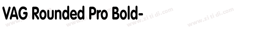 VAG Rounded Pro Bold字体转换